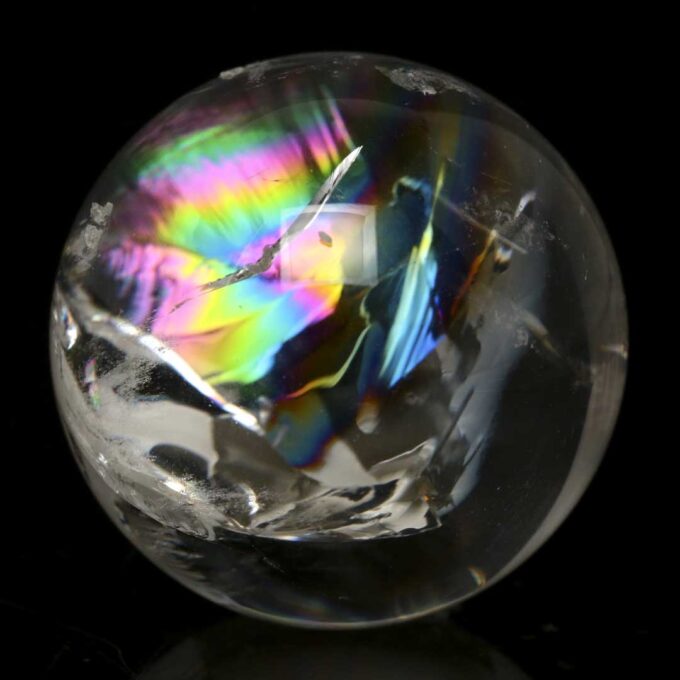 虹入り水晶 - 石の音ブログ