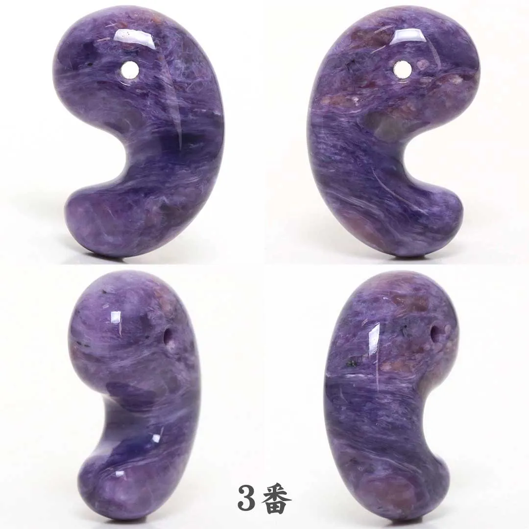 超レアー　国石　双体子持ち勾玉(販済) 再入荷勾玉をご紹介！チャロアイト出雲型勾玉 ロシア産 - 石の音ブログ