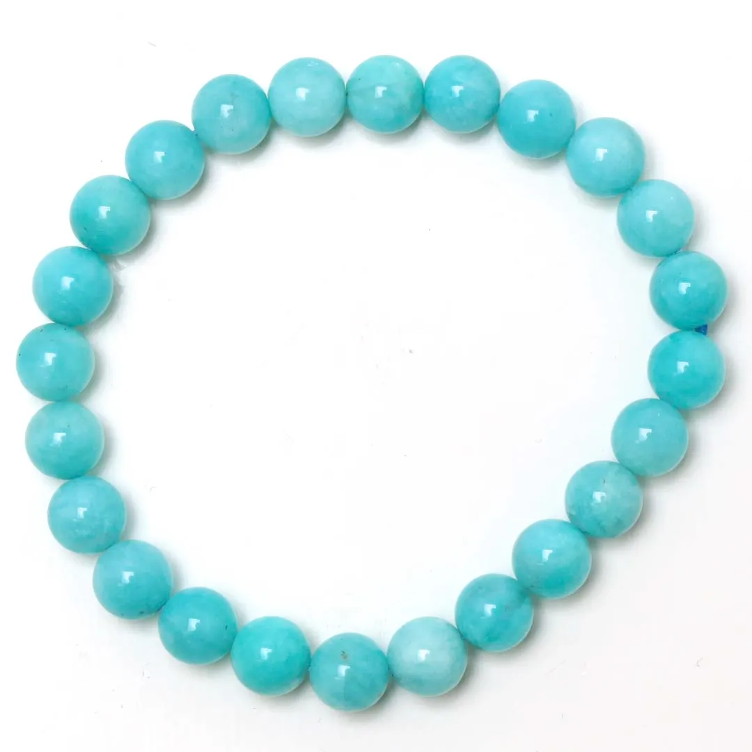 サンストン、アマゾナイトブレスレット 霜降りタイプ！アマゾナイトのブレスレット - 石の音ブログ