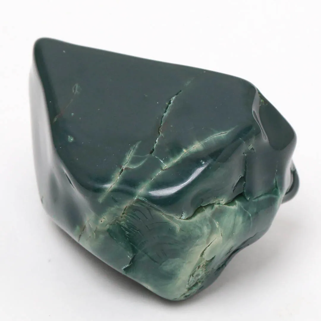 新作勾玉！)花仙碧玉出雲型勾玉 島根県・玉造 花仙山産 - 石の音ブログ