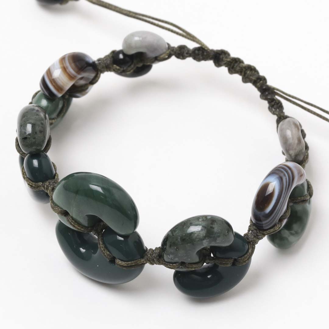 想いを結ぶ、アナヒータスタイル限定の開運編みアクセサリー - 石の音