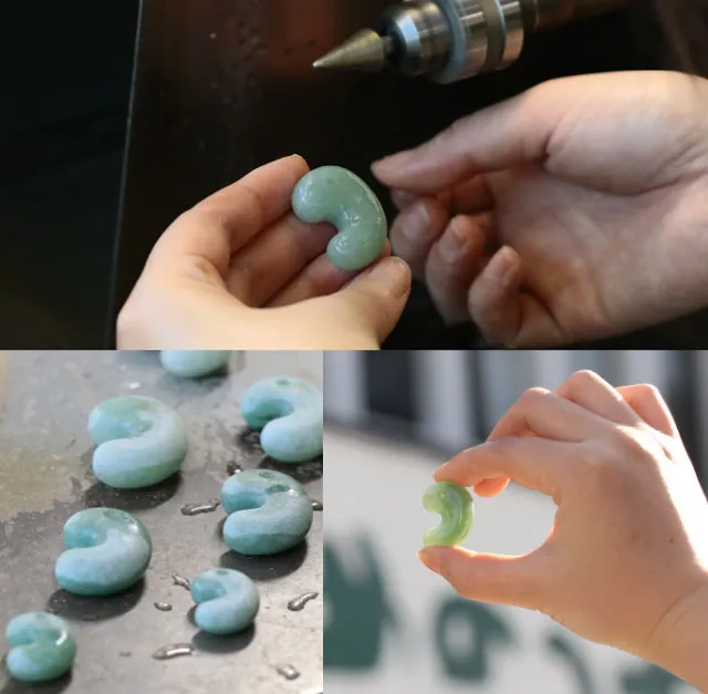工房製作 金山谷産糸魚川ヒスイ 出雲型勾玉 販売決定！！ - 石の音ブログ